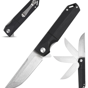 Cuchillo de Bolsillo Plegable Personalizado Marca HK FB063 con Mango G10, Compatible con OEM, Acero Inoxidable D2, para Supervivencia/Campismo/Caza - Product Image 1
