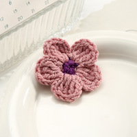 Patchs en fil crocheté faits main 3D, motifs fleurs, cœurs, animaux, fruits, accessoires pour vêtements, chapeaux, cadeaux DIY