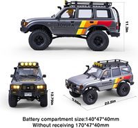FMS 1:10 FCX10 LC80 pour Land Cruiser 80 RS, télécommande 6 canaux avec chargeur, portée de 150 m, prêt à l'emploi, Rock Crawler
