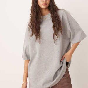 Camisetas Unisex con logotipo personalizado ropa de calle de gran tamaño camisetas gráficas hombro caído Boxy Fit deporte correr gimnasio impreso moda al por mayor - Product Image 4