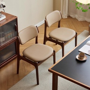Nordic Solid Wood <b>Dining</b> <b>Chair</b> Upholstered Modern Minimalist Style For <b>Dining</b> Room Study Adult Use - Product Image 2