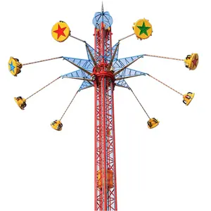 Newest profitable amusement business professional commercial amusement park rides rotating swing top spin for sale