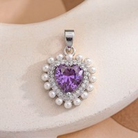Collier, bracelet, pendentif, accessoire en forme de cœur coloré, design simple, frais, DIY, accessoires.