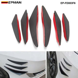 Ailerons de pare-chocs avant universels en plastique ABS, kit de carrosserie décoratif pour BMW Audi Benz EP-FD003F6 - Product Image 1