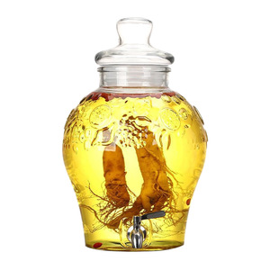 Glass Wine Making <b>Jar</b> <b>With</b> <b>Tap</b> 5 Jin And 10 Jin Sealed Bottle For Infused Liquor Home Brewing Kit - Product Image 5