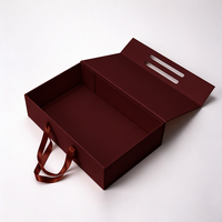 Boîte cadeau pliable en carton rigide mat de luxe avec logo personnalisé de qualité supérieure
