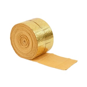 Golden <b>Tree</b> Wrapping Cloth Decorative Strips Medium <b>Weight</b> Metallic For Garden <b>Tree</b> Trunks And Pillars Home Textile Use - Product Image 2