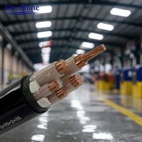 Cable de Alimentación de Aluminio XLPE PVC de 4 Núcleos, 150/185/240 mm², Cable Subterráneo Blindado STA, 0.6 1kV YJLV22, Cable Eléctrico IEC 60502-1