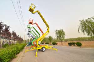 관절 좁은 남자 리프터 유압 배터리 디젤 가솔린 AC 전원 텔레스코픽 토우블 너클 붐 리프트 - Product Image 4