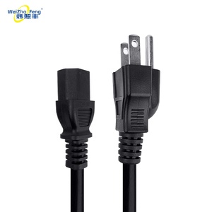 Chất lượng cao 250V AC dây nguồn mở rộng 3 pin cắm Adapter Cable với IEC nữ End cho Máy Tính USA tiêu chuẩn thiết bị nhà - Product Image 5