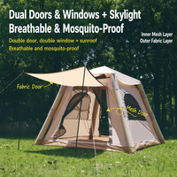 Tente Gonflable Pliable Portable Premium 12m² XL pour Glamping, Cabane Étanche à Structure Pneumatique, Vente Directe B2B