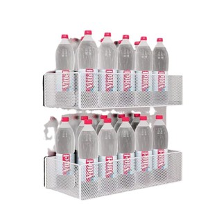 Étagère magnétique rectangulaire pour réfrigérateur en acier au carbone avec couvercle en plastique, panier suspendu latéral sans perçage, organisateur multifonctionnel sans perforation - Product Image 5
