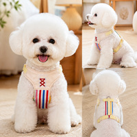 Harnais de dressage anti-traction pour chien avec laisse pour chiens de petite et moyenne taille - Teddy, Cocker Spaniel, Golden Retriever (matériau simili nylon)