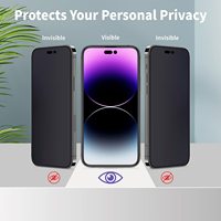Protection d'écran anti-espion HYTO pour iPhone 8 7 Plus 9h 2.5d, film protecteur en verre trempé pour iPhone 8