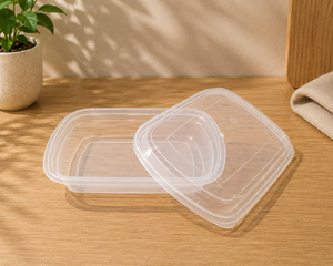 Leakproof Disposable PP Food <b>Storage</b> Containers with Airtight Lids, Reusable Microwave Safe <b>Boxes</b> - Product Image 1