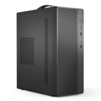 Gabinete de PC Micro ATX de Torre Media Portátil con Asa, Panel Frontal de Malla, Alto Flujo de Aire, Chasis de Escritorio, Gabinete para Computadora de Juegos al por Mayor