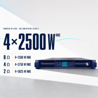 Amplificateur de puissance 4 canaux GaN Classe D 25000W 3700W Montage en rack 1.5U pour concerts, tournées, sonorisation en direct pour stades / arènes / théâtres