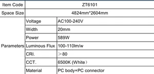 Lampe d'atelier électrique Gonengo ZT6101 589W 4824x2604mm, corps en PC, garantie d'un an pour les entreprises de lavage de voitures - Product Image 6