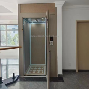 การออกแบบที่กะทัดรัดและ1-4หยุดเสียงรบกวนต่ำลิฟท์บ้านขนาดเล็กสำหรับที่อยู่อาศัยหลายชั้น/ริ้วรอยในสถานที่ - Product Image 1