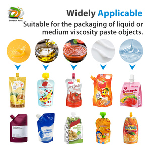 Máy đóng gói tự động dạng túi có vòi, máy đóng gói dạng xoay để bàn, máy đóng gói nước ép, thạch, đồ uống dạng túi có vòi, máy đóng nắp - Product Image 2