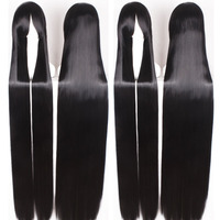 Perruques pour hommes de 150 cm de long, lisses, épaissies, naturelles, 700g, transparentes, résistantes à la chaleur, densité 250%, avec filet en maille rose et ligne de cheveux naturelle