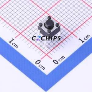 TSC016A03818A Tactile Switch Through hole Component (THT)-4P,4.5x4.5mm Switch Round Button 1.8N Through Hole 4.5mm - Product Image 1