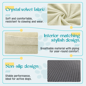 Orthopedic Memory Foam Dog <b>Bed</b> With Bolster Washable Cover for Large Dogs Senior Pets Private Label OEM ODM Pet Brands - Product Image 4