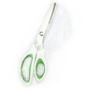 Chuyên nghiệp may mặc Shears thoải mái Grips <span class=keywords><strong>Zig</strong></span> <span class=keywords><strong>Zag</strong></span> cắt lưỡi thép không gỉ vải màu xanh lá cây kéo vải - Product Image 6