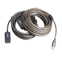 Câble d'extension USB 2.0 de 3M, 5M, 10M, 15M, 20M, 25M, 30M de longueur pour ordinateur portable PC avec amplificateur de signal
