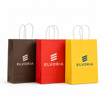 Sacs en papier kraft recyclables avec poignées, vente en gros, emballage cadeau écologique et durable pour événements promotionnels et cadeaux publicitaires