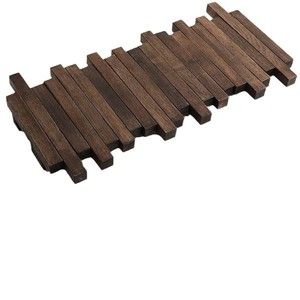 Perchero de pared de madera maciza con 5 ganchos, hecho a mano en nogal negro, para la entrada, pasillo o detrás de la puerta. - Product Image 2