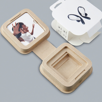 Emballage en pulpe moulée personnalisé pour écouteurs Bluetooth, boîte d'emballage en bagasse, emballage moulé en pulpe