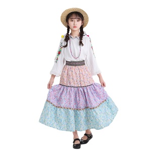 Disfraces de actuación étnica <span class=keywords><strong>eslovaca</strong></span> para niños que comprenden vestidos, pantalones, parte superior hecha de poliéster - Product Image 1