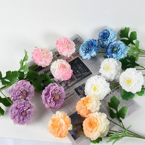 ดอกโบตั๋น3หัวแบบพรีเมี<span class=keywords><strong>ย</strong></span>มผ้าไหมทนทานของตกแต่งบ้านงานแต่งงานที่บ้านสำหรับการสำเร็จการศึกษาในวันคริสต์มาส-สำหรับตะวันออกกลางเอเชียตะวันออกเฉียงใต้ - Product Image 5