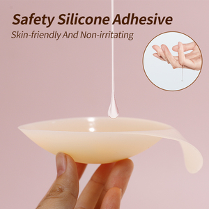 Soulevez les couvre-mamelons autocollants réutilisables <span class=keywords><strong>adhésif</strong></span> collant Silicone mamelon Pasties soutiens-<span class=keywords><strong>gorge</strong></span> pour femmes pétales de poitrine avec étui de voyage - Product Image 4