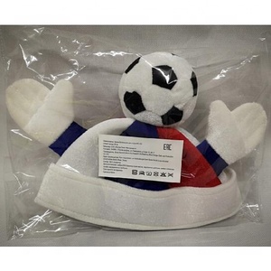 <span class=keywords><strong>Crazy</strong></span> Soccer Fans Cap Funny Football Shape Party Supporter White Red Hat pour la France Outdoor Use - Product Image 4