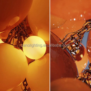 Lustre <span class=keywords><strong>en</strong></span> verre de forme de grappe de raisin pour restaurant, escalier vide, club design, villa, hôtel - Product Image 5