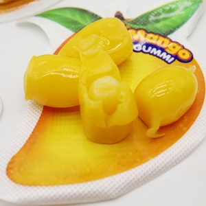 Vente directe d'usine Halal 4D mangue pelée gelée gommeuse bonbons mous bonbons - Product Image 4