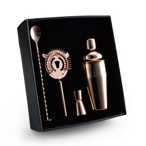 Ensemble de mélangeur de <span class=keywords><strong>Cocktail</strong></span>, Kit de barman, ensemble de <span class=keywords><strong>Shaker</strong></span> à Martini en acier inoxydable avec boîte cadeau - Product Image 2