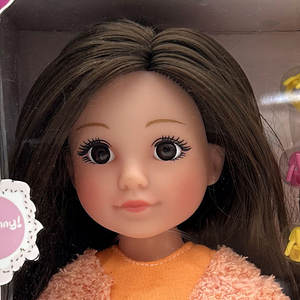 Tenues décontractées délicates Poupée de mode pour fille de 12 pouces avec accessoires, vêtements de poupée, pince à cheveux et ensemble de jouets avec sac à main - Product Image 3