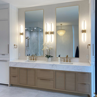 Meuble-lavabo mural pour salle de bain avec lavabo, sur mesure, compact, moderne, fabriqué en Chine, matériaux de qualité supérieure, imperméable, durable, antirouille