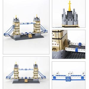 OEM London Tower Bridge ABS <b>Plastic</b> Building <b>Blocks</b> 1:1 Scale Educational Toy 8-Piece Detailed Architectural Model for Kids - Product Image 3