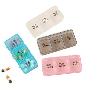 Goedkope Hoesjes Promotie Pp Plastic Pillendoos Voor Veilige Mini Reizen Plastic 3 Roosters Medicijndoos Pil Roze Pillendoos - Product Image 6