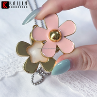Pot de masque pour les lèvres en forme de fleur, collier, emballage vide pour masque et brillant à lèvres, tube personnalisable, collier portable