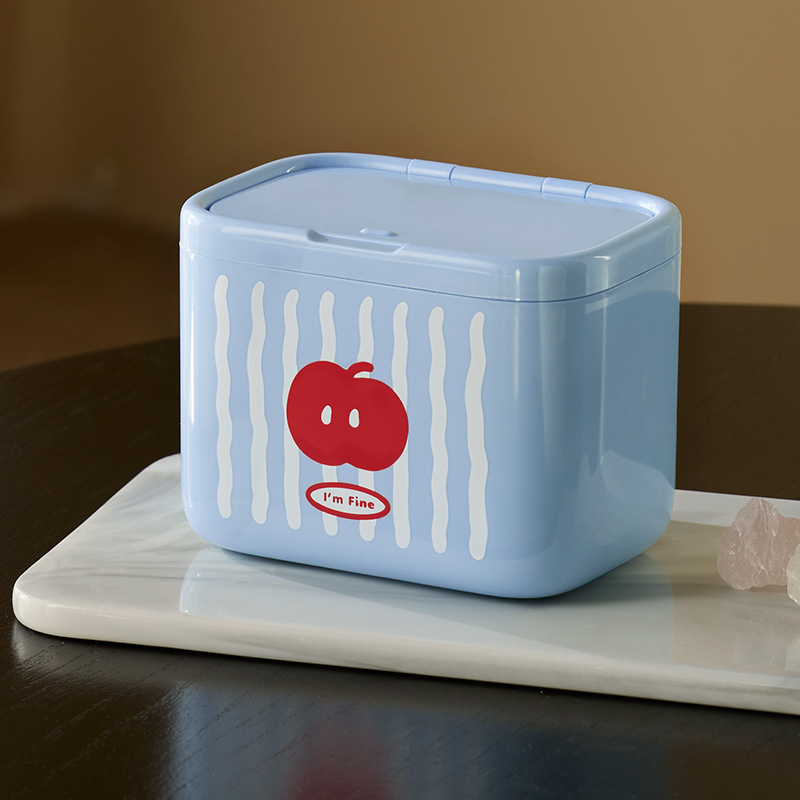 Blue Dopamine Cotton Swab Storage Box