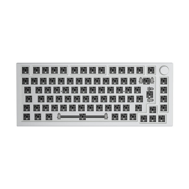 CNC 75% Mini Aluminum Metal case 87 Keys DIY Switch Hotswap Kit Wired RGB Mechanical Keyboard Custom Kit