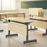 Mobilier scolaire pliable empilable bureau et chaise d'étudiant concours de débat élémentaire salle multifonctionnelle chaises de table mobiles