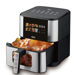 Friteuse à <span class=keywords><strong>air</strong></span> numérique RAF 1500W avec capacité familiale de 6L, panneau de commande tactile, circulation d'<span class=keywords><strong>air</strong></span> à 360 degrés et réduction de l'huile de 80% - Product Image 2