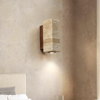 Applique murale en travertin Wabi Sabi pour la maison, l'escalier, la chambre, le couloir, lampe murale en pierre pour la maison, l'hôtel, la chambre