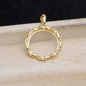Pendientes de Plata 925 con Diseño de Bambú, Joyería de Perlas DIY con Colgante de Concha de Tomac Semiterminado, Cuentas de 3mm, 5899 - Product Image 4